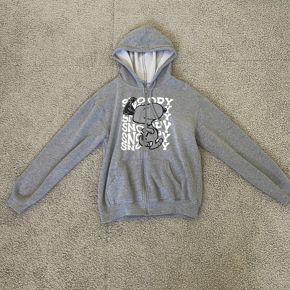 Peanuts Snoopy Zip Up Sweater